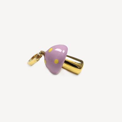 Purple Alice Mushroom Charm