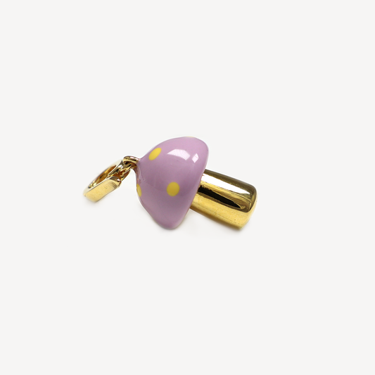 Purple Alice Mushroom Charm