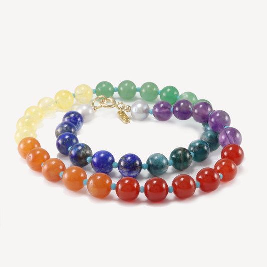 Rainbow Beaded Necklace