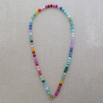 Brite Rainbow Gemstone Necklace