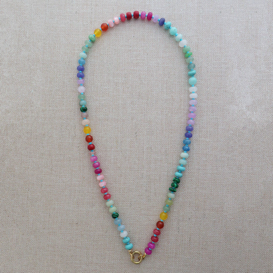 Brite Rainbow Gemstone Necklace