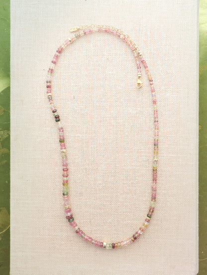Multi Tourmaline Beaded Necklace