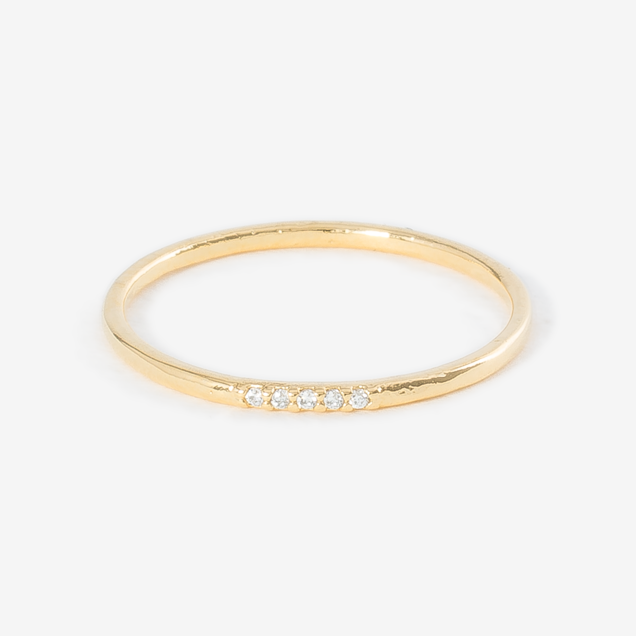 Simple Pave Stacking Ring