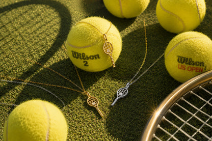 Serena Tennis Charm Necklace