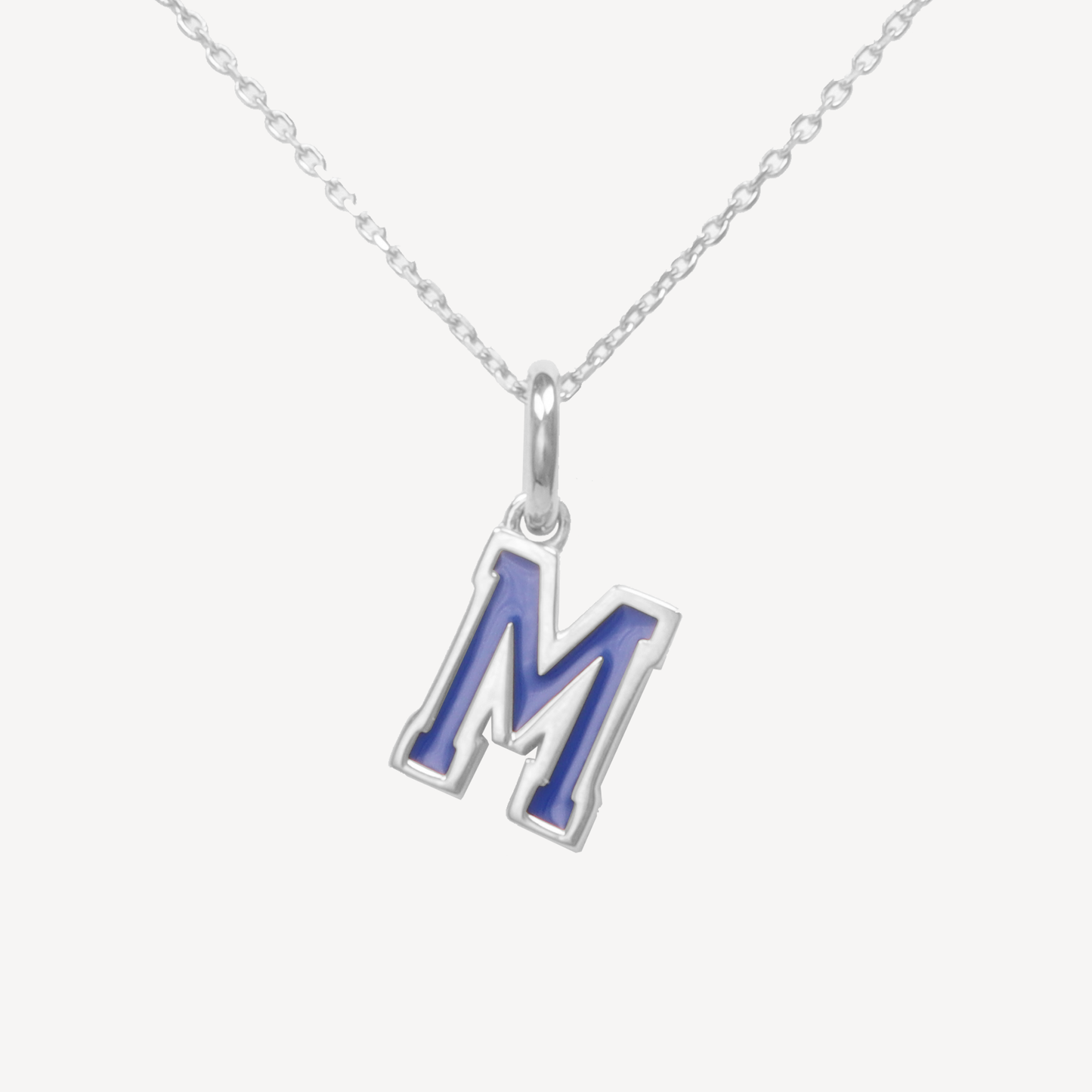 Silver Montclair Letterman Necklace