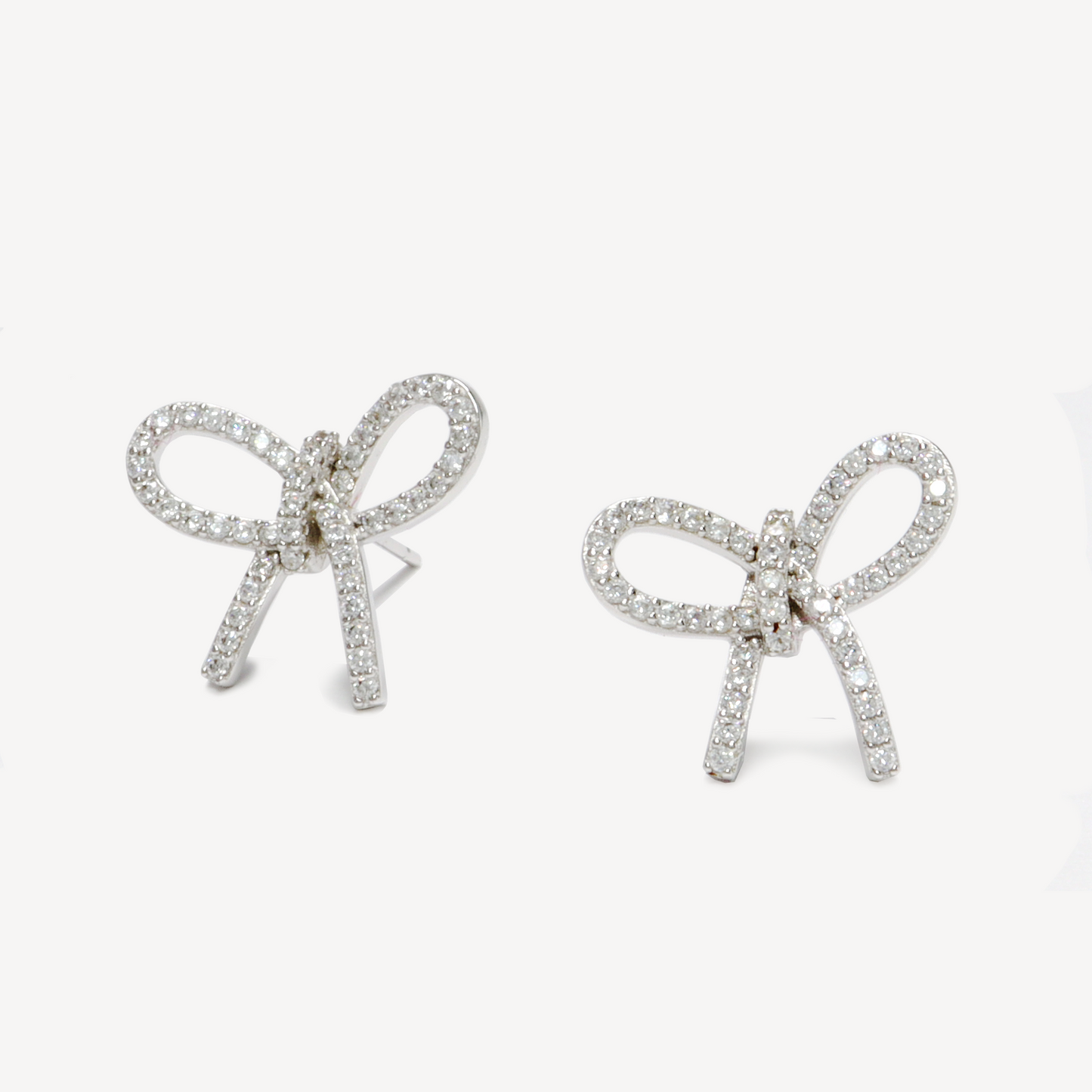 Silver Bow Studs