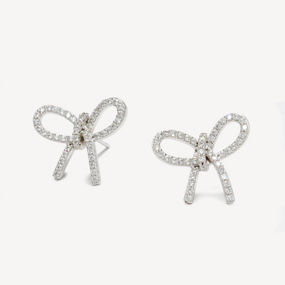 Silver Bow Studs