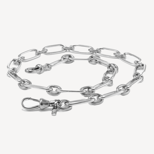 Silver Lauren Oversized Link Necklace