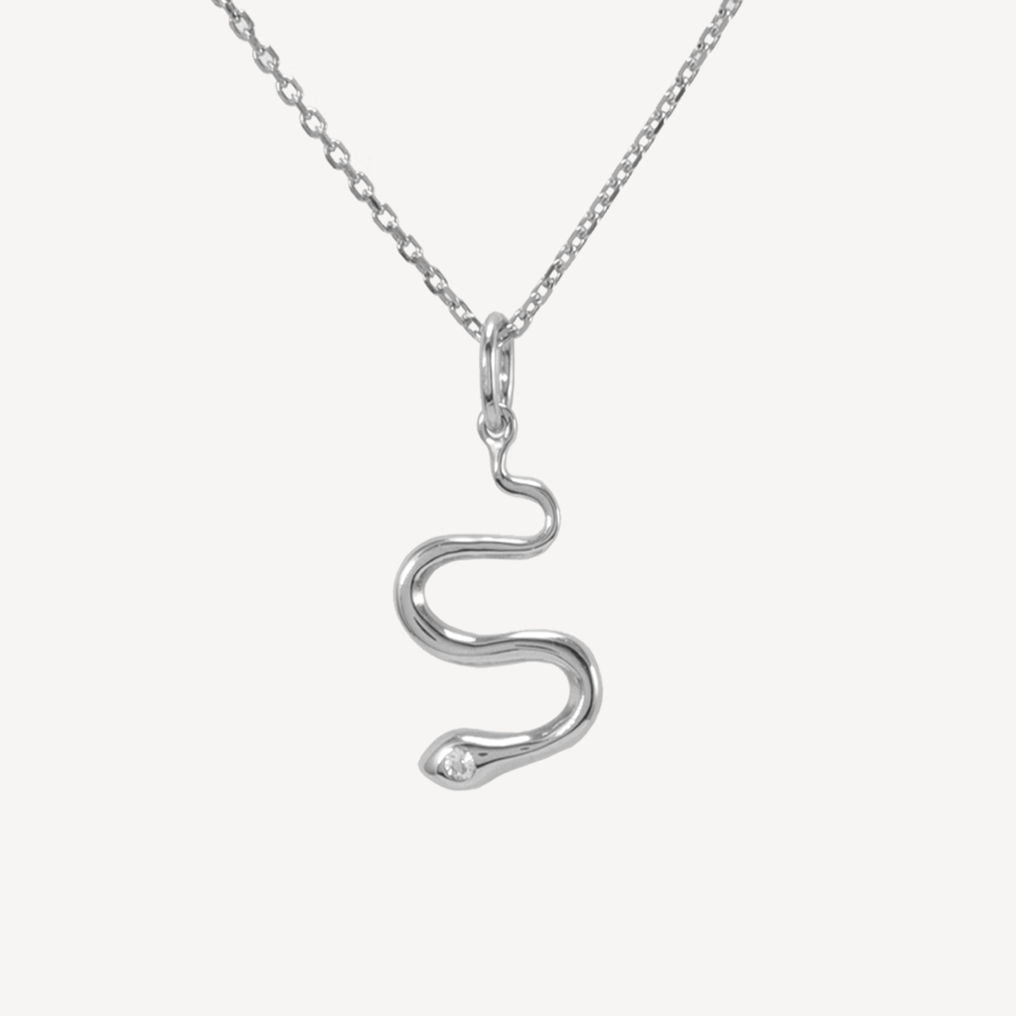 Silver Snake Necklace