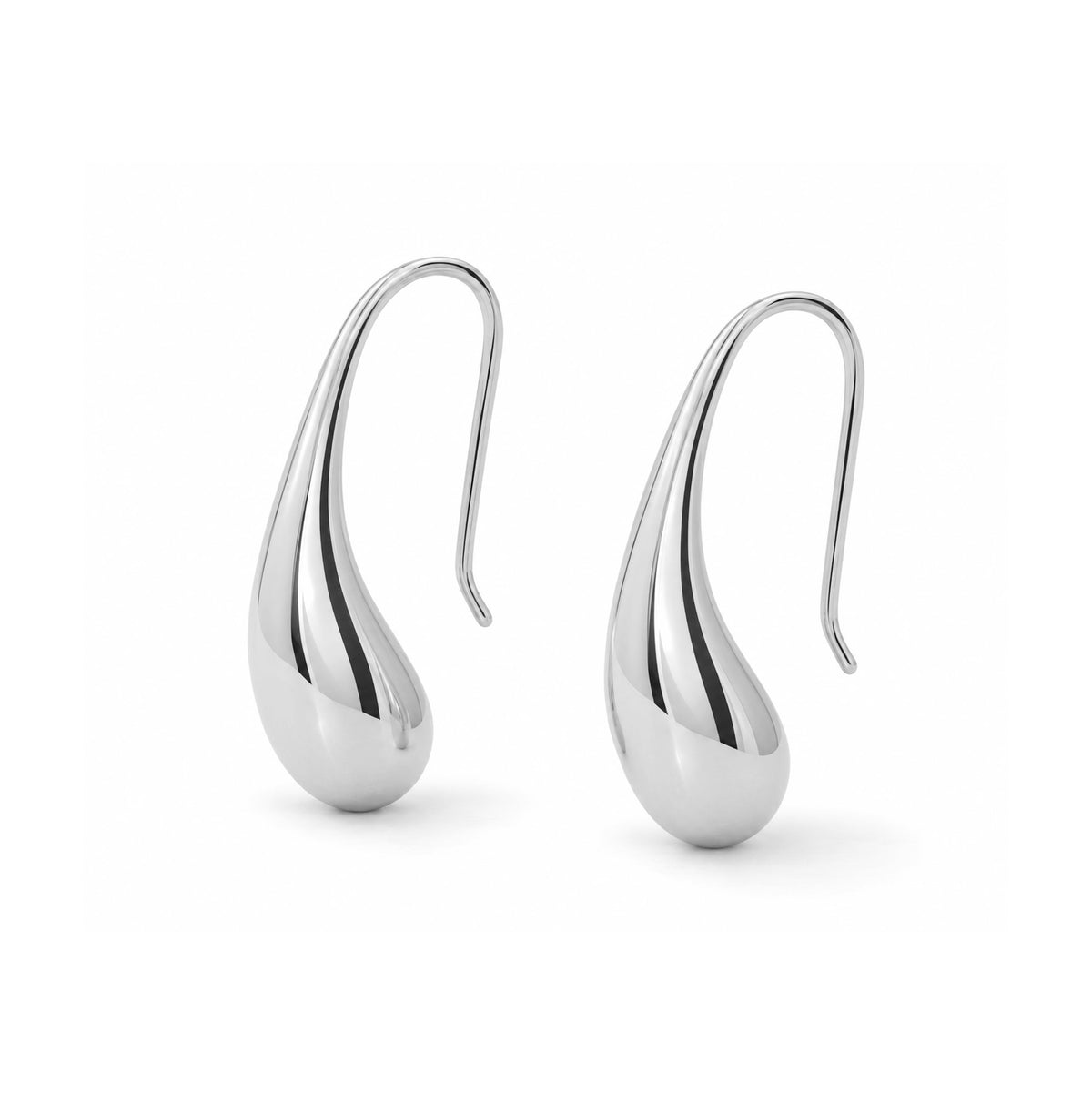 Medium Teardrop Threader Earrings