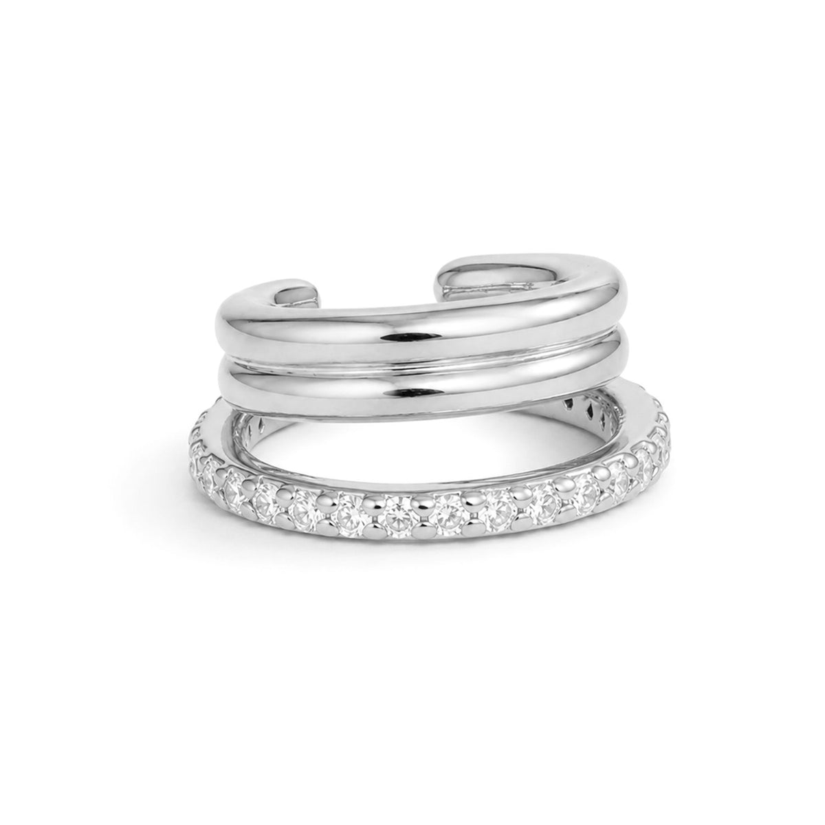 Silver Trio Ear Cuff