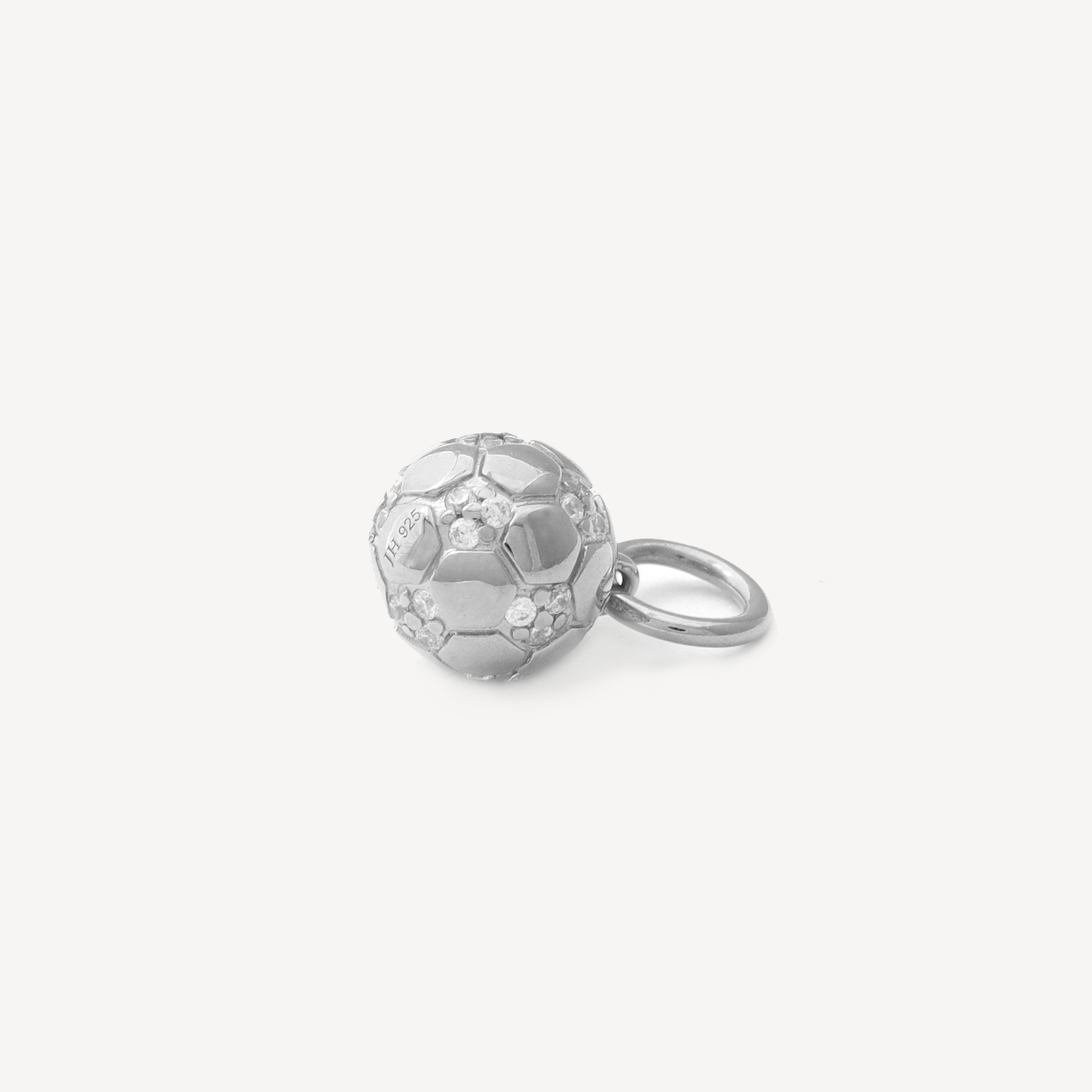 Silver Beckham Soccer Charm (No Chain)