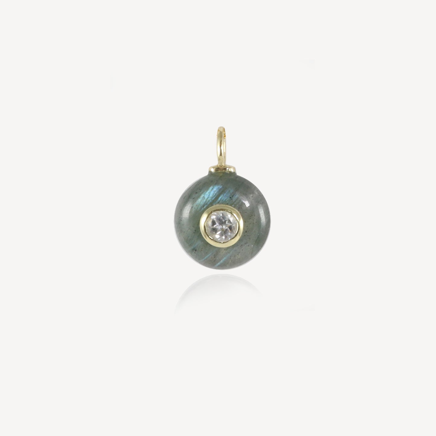 Cherie Mini Round Labradorite Necklace