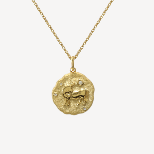 Taurus Zodiac Pendant Necklace