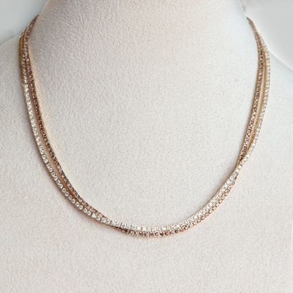 Clear Parker Tennis Necklace