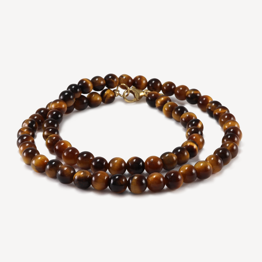 Tigers Eye Beaded Necklace