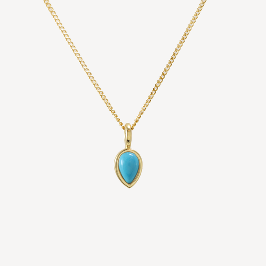 December Turquoise Birthstone Necklace