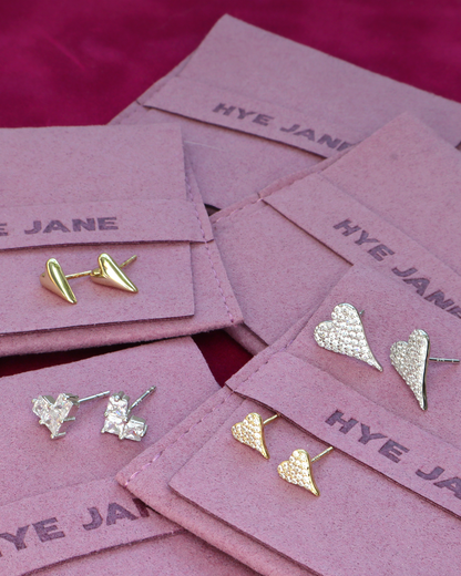 Eternal Flame Heart Studs