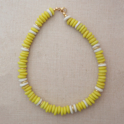 Lemon Yellow Solana Necklace